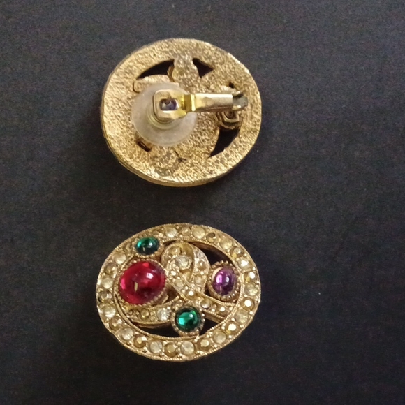 Vintage Richelieu Art Deco Revival Necklace & Earrings Set - Picture 16 of 16